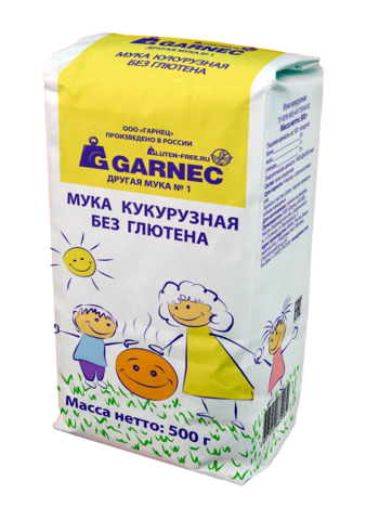 Garnec Мука кукурузная без глютена 500 гр