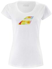 Женская теннисная футболка Babolat Exercise Big Flag Tee Women - white