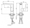 BelBagno ANCONA-LVM-CRM ANCONA Смеситель для раковины без донного клапана, хром