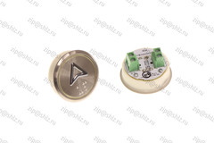 Кнопка (кнопочный модуль) EA2406S-S-W-UP "Стрелка ВВЕРХ", круглая, статическая белая подсветка, Брайль