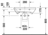 Раковина медицинская Duravit DuraStyle 2330650070