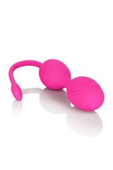Розовые вагинальные шарики с ДУ и функцией памяти Remote Dual Motor Kegel System - 