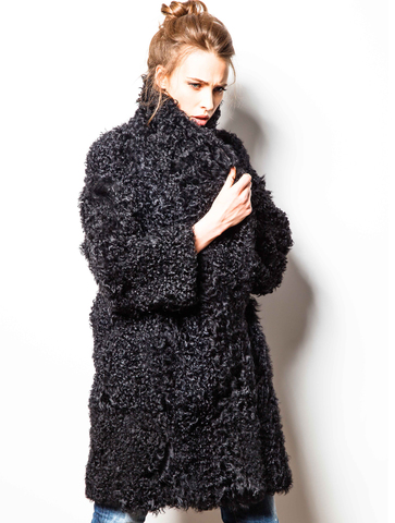 Двубортная шуба из барана (KALGAN).