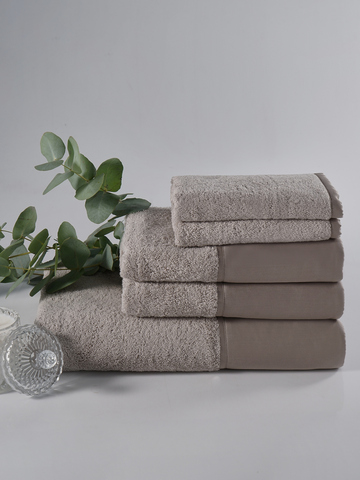 Набор полотенец 5шт Claire Batiste Atelier Brise серо-бежевый