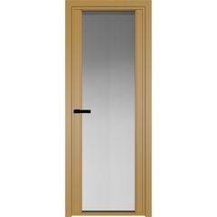 Алюминиевая дверь 2AGP золото остеклённая