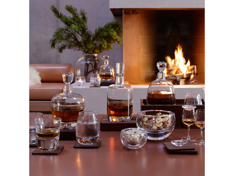 Набор стаканов с деревянными подставками Renfrew Whisky, 270 мл, 2 шт.