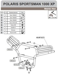 Кенгурин передний для POLARIS Sportsman 550/850/1000 2015- STORM MP 0272