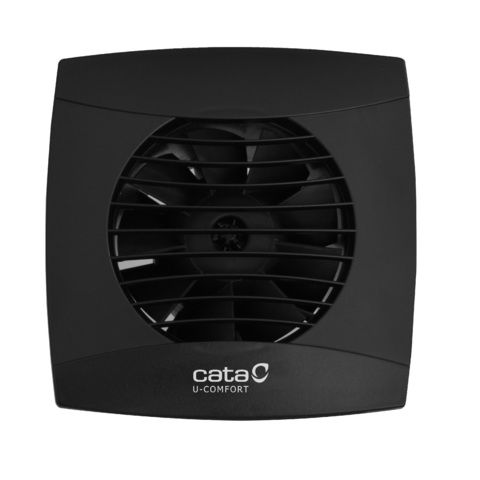 Вентилятор накладной Cata UC-10 Hygro Black (таймер, датчик влажности)