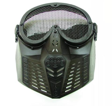 Маска FORCE WAR с сетчатыми очками черная TD002N