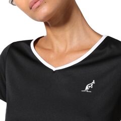 Женская теннисная футболка Australian T-Shirt Ace With Back Split - black