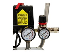 Компрессор поршневой безмасляный QUATTRO ELEMENTI PACIFIC-24 (160 л/мин, 24л, 1,2 л.с, 8 б (911-475)