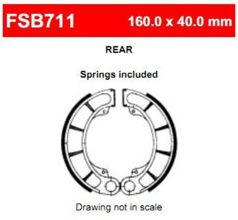 Задние барабанные тормозные колодки для Honda Steed FERODO FSB711