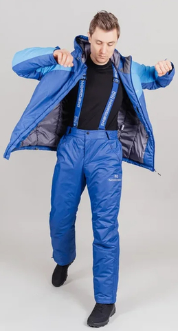 Утеплённый прогулочный костюм Nordski Premium Sport Blue/True Blue мужской