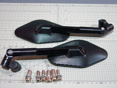 Зеркала на мотоцикл чёрные rizoma