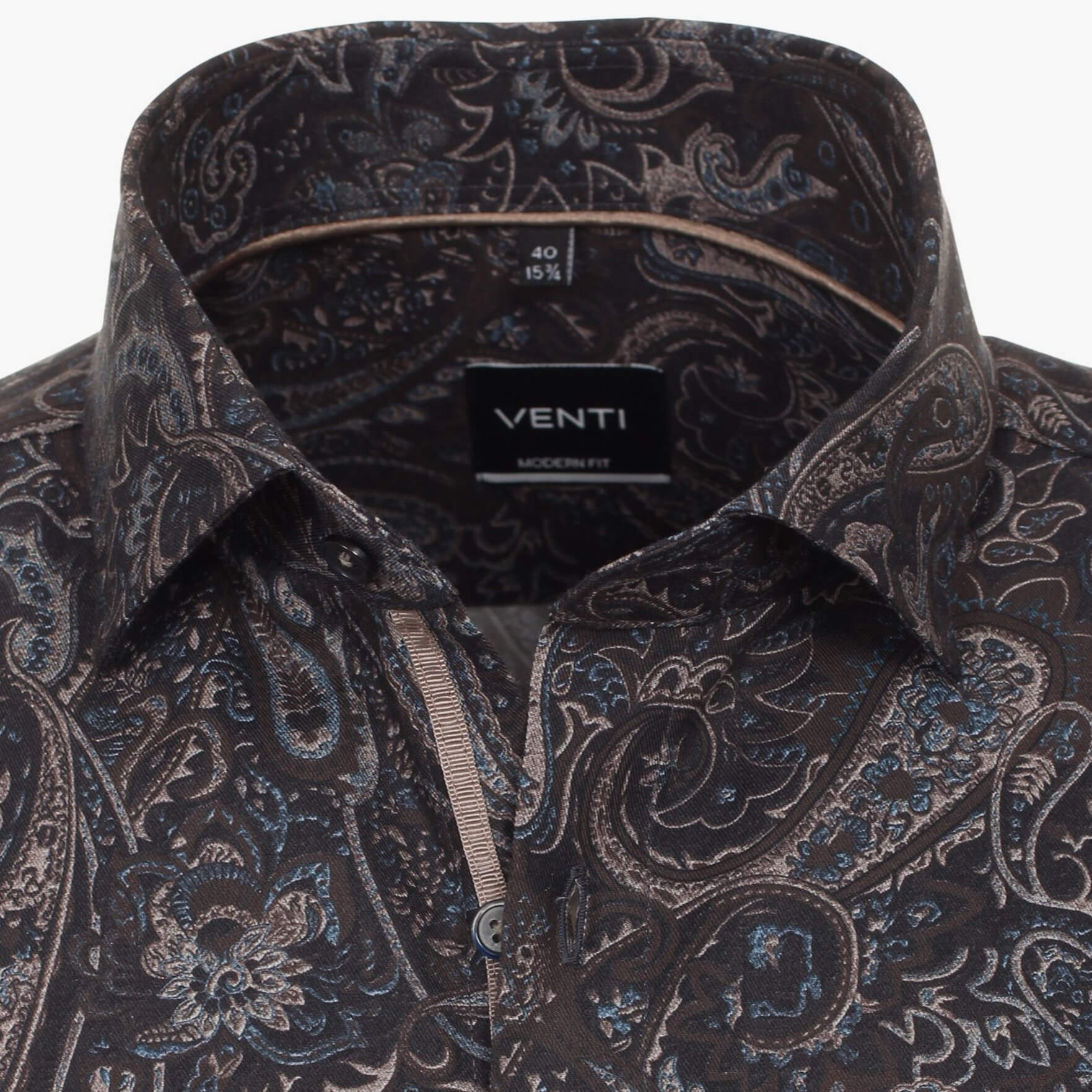 Сорочка мужская Venti Modern Fit 134135100-750 с эпатажным рисунком