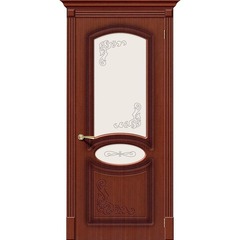 Купить Межкомнатная дверь шпон Азалия макоре остеклённая