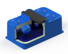 Поилка 4-х шаровая с подогревом/265л Ирпласт 265 л.(1515x815x720см;синий) - арт.560889