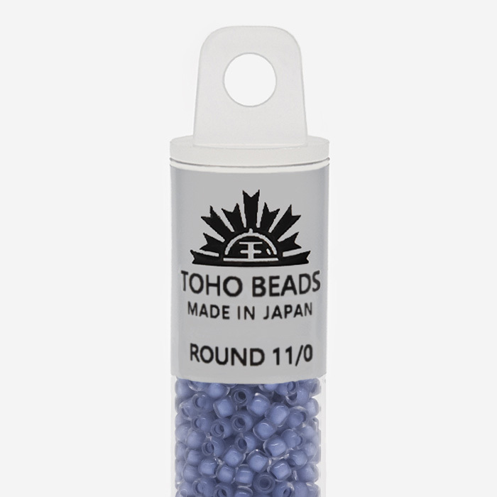 Японский бисер TOHO Round 11/0 (№977), окрашенный изнутри прозрачный
