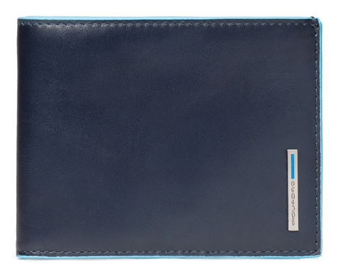Кошелек мужской Piquadro Blue Square, синий, кожа натуральная (PU1239B2R/BLU2)