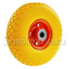 Колесо литое,  вспененный полиуретан 250 мм, со стальным  диском  PV1804, симметричное