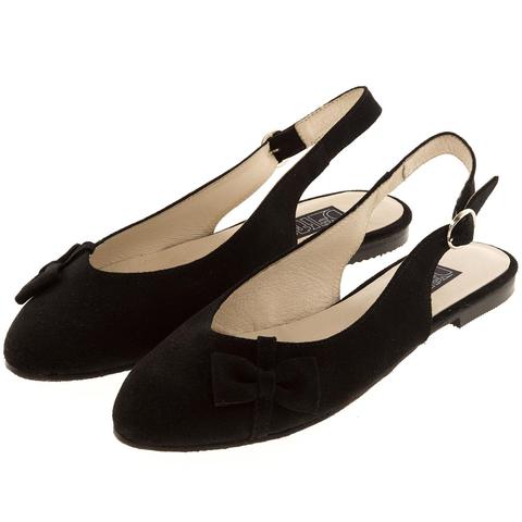 570199 Туфли летние женские черные замша. КупиРазмер — обувь больших размеров марки Делфино