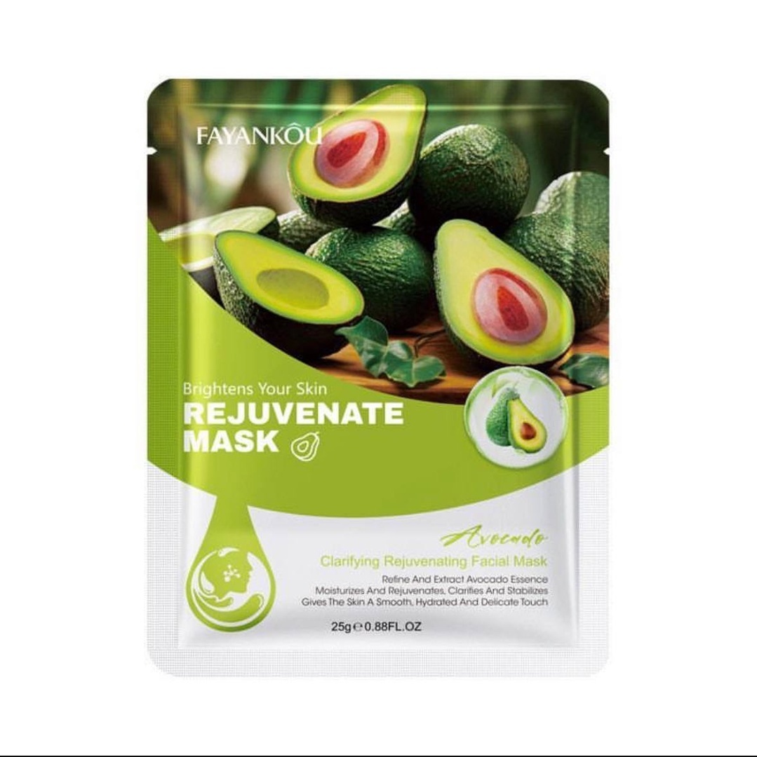 Тканевая маска с экстрактом авокадо Fayankou Avocado Rejuvenate Mask