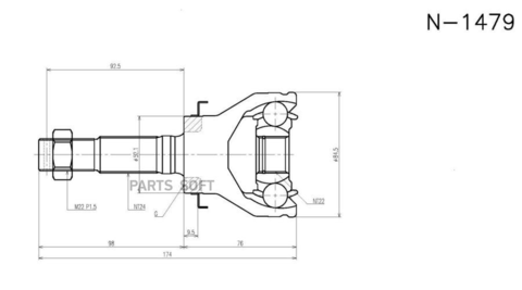 ШРУС внешний  NKN  N-1479-2H
