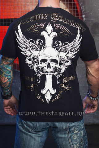 Xtreme Couture | Футболка мужская ANNUIT Black X141 от Affliction спина