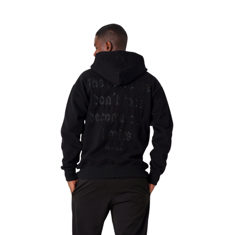 Black Fleece Quote Hooded Sweatshirt