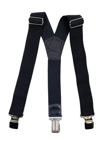 Подтяжки рифленые 40мм 3 крепления (черные)