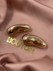 Пряжка-брошь неровной формы для купальника золотистая