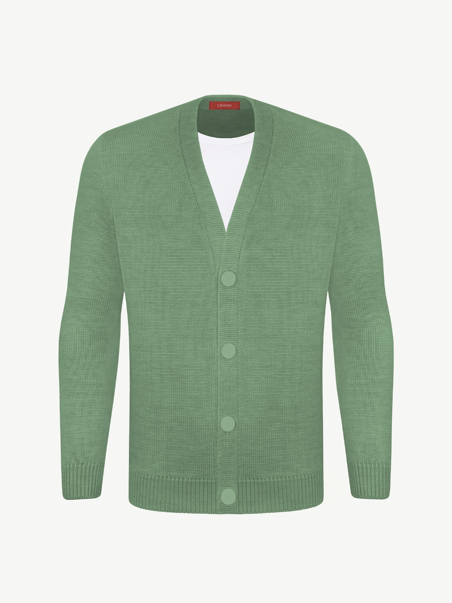 Кардиган с пуговицами из мягкой шерсти