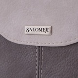 Сумка Саломея 477 мульти итальянский серо-черный