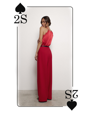 Брюки красные