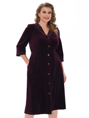 4067 Халат на пуговицах