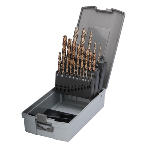 Набор сверл по металлу 1-10,5мм 24шт DIN338 HSSE-Co5 130° (пл. кейс) Ruko 215216RO