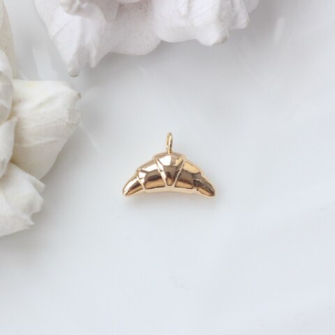 Подвеска Круассан 18*12 мм, позолота, П315