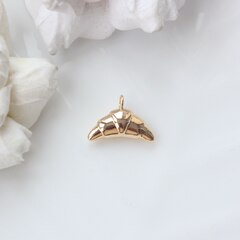 Подвеска Круассан 18*12 мм, позолота, П315