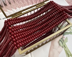 "Жемчуг" 8мм, "Майорка. Имитация", рондель (винный цвет)