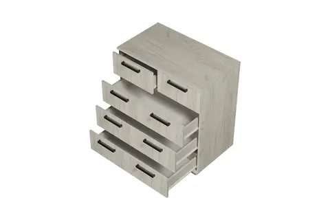 Комод Стандарт-5 NEW дуб крафт белый