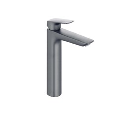 Aquatek AQ1004BGM AQ1004BGM ВЕГА смеситель для раковины высокий 227 без донного клапана, оружейная сталь фото