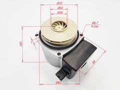 Голова насоса (GPD15-6S) для PROTHERM Гепард 12-23 MOV(MТV) H-RU (арт. 0020207146)