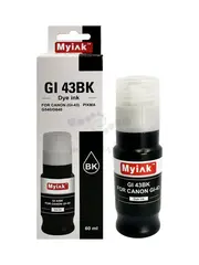 Чернила MyInk GI43Bk для CANON GI-43Bk для PIXMA G540/G640 60 мл, контейнер, black Dye