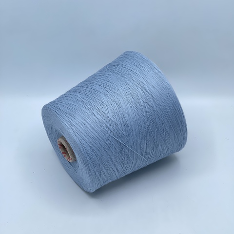 Бобинная пряжа,Cotton combed, 1693м. 100%Хлопок, Серо-голубой(709), 39186
