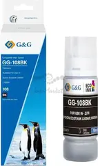 Чернила G&G GG-108BK C13T09C14A черный 70мл для Epson Ecotank L8050/L18050