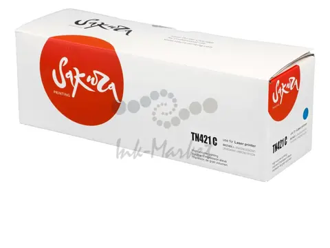 Картридж Sakura TN421C для Brother, голубой, 1800 к.