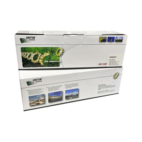 Совместимый картридж UNITON Premium Cartridge 067Y для CANON LBP-631/633, MF651, 655, 657 желтый (1,25K, БЕЗ ЧИПА) GREEN LINE (Eco Protected)