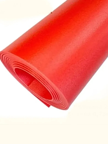 Изолон для творчества 1мм, цвет R142 ярко-красный, размер 0,75х2м