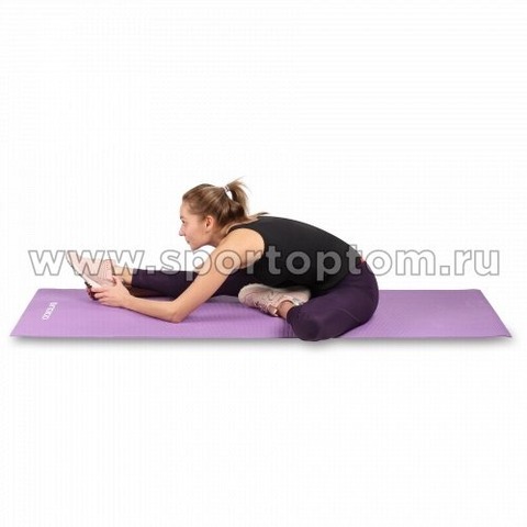 Коврик для йоги и фитнеса INDIGO PVC 173*61*0,6 см Цикламеновый