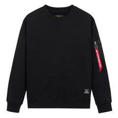 Свитшот Alpha Industries Utility Pocket Crewneck Black (Черный)